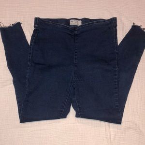Free People Raw Hem Stretchy Pull On Jegging Skinny Jean